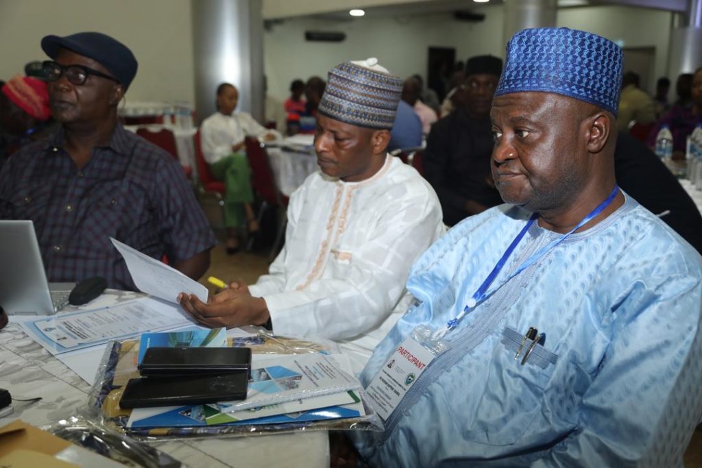 Mr Mohammed Abubakar Director General Services, NSC, Representative of the Minister of Industry trade and investment Amb Nura Rimi and Dr. Obiora Madu Managing Director Multimix