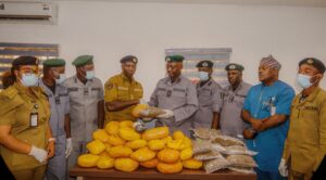 Customs Intercepts Illicit Substances Worth 77,500g of Cannabis, 8,600g of Canadian Loud, Hands Over to NDLEA at FOU Zone C 12