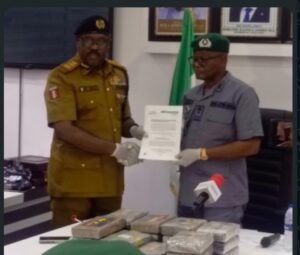 Customs Hands Over ₦1b Worth of Cocaine, Suspect Intercepted Along Badagry-Seme Road to NDLEA 12 Customs